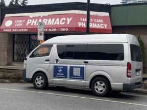 BeSharp Sharpening van near 1539 Johnson Road near Russell Street